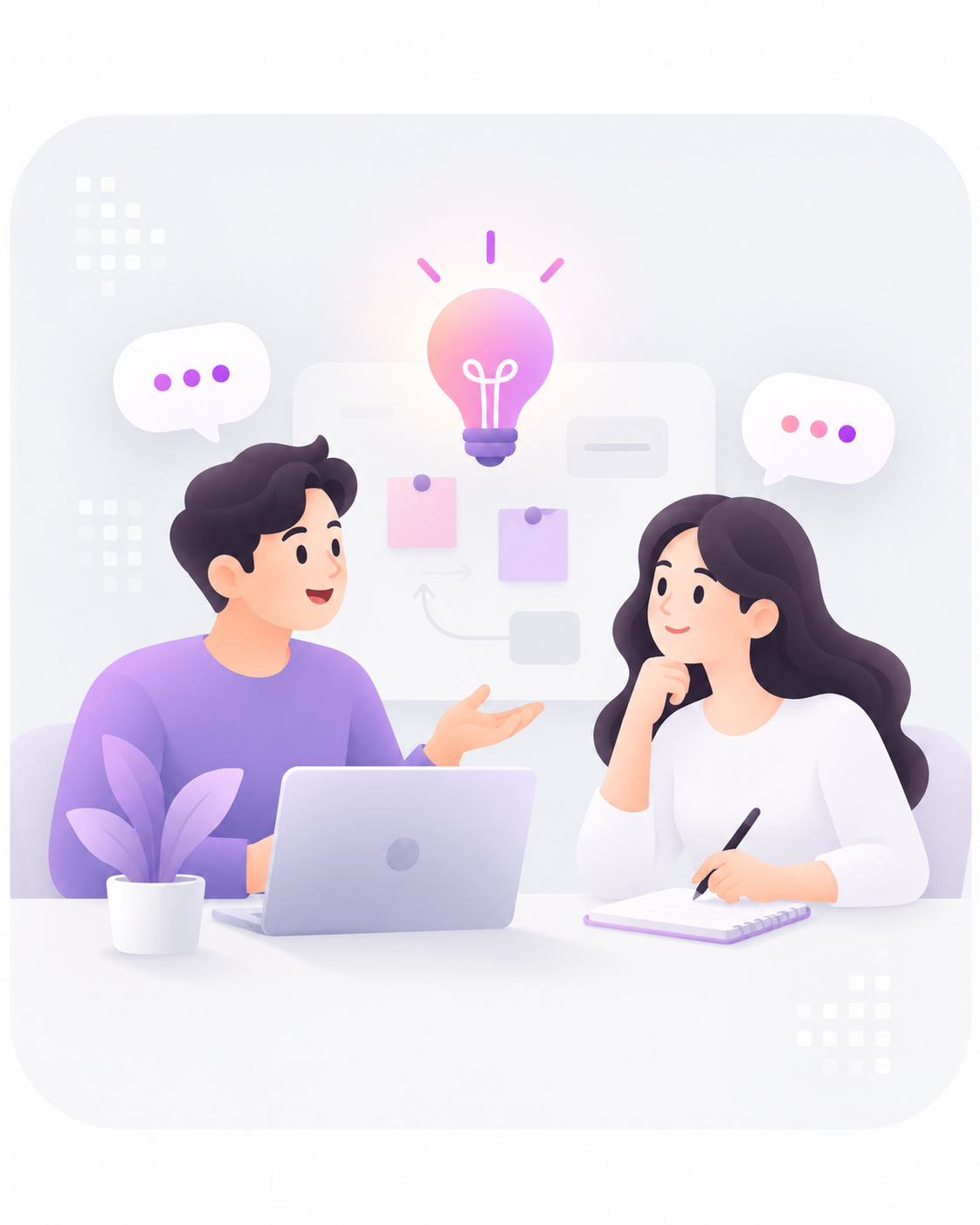 Konsultasi ide bersama tim GayaQu